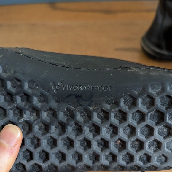 Vivo Barefoot Black Lace Up Boots - Picture 5 of 6